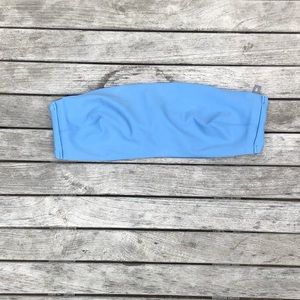 blue bandeau aerie bikini top